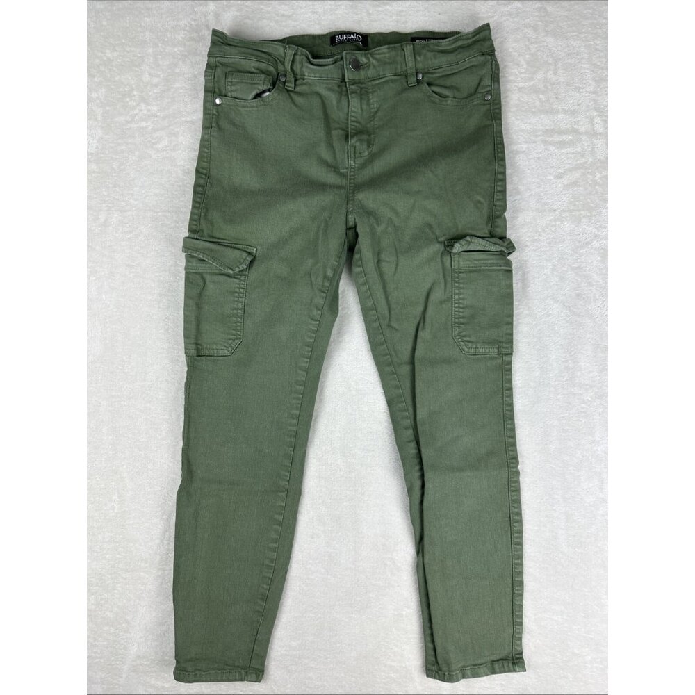 Buffalo Jeans Becky High Rise Cargo Skinny Women’s Size 8 Green Pants